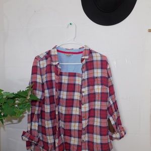 Flannel with Elbow Patch